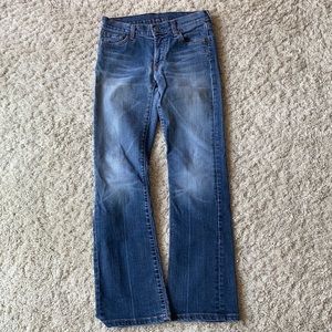 7 For All Mankind Classic Indigo Boot Cut Jeans